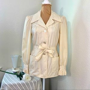 70’s Mod Maid Ivory Jacket, Sz S